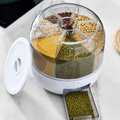 PristineSpace™️ Premium 6in1 Rotating 360 Container Dispenser Storage Box