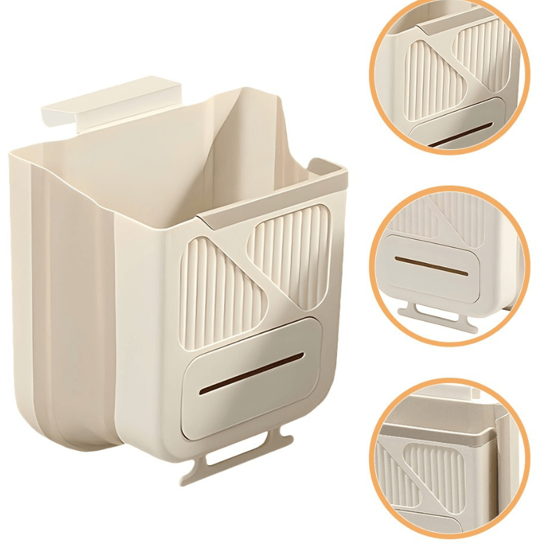 PristineSpace™️ Collapsible Hanging Compost Pail Bin