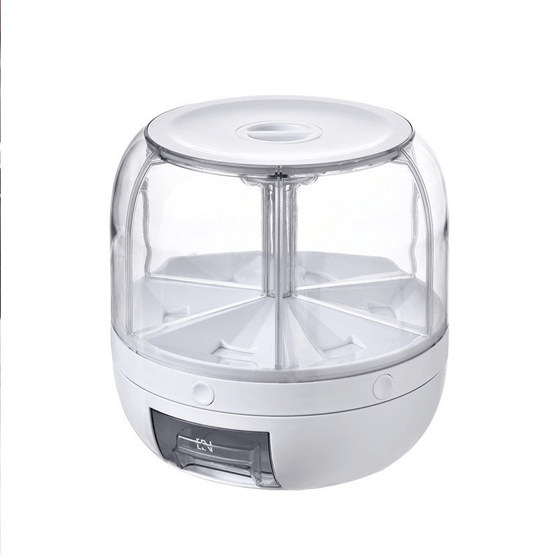 PristineSpace™️ Premium 6in1 Rotating 360 Container Dispenser Storage Box