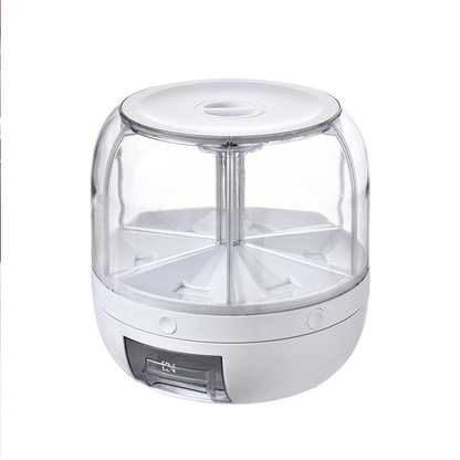 PristineSpace™️ Premium 6in1 Rotating 360 Container Dispenser Storage Box